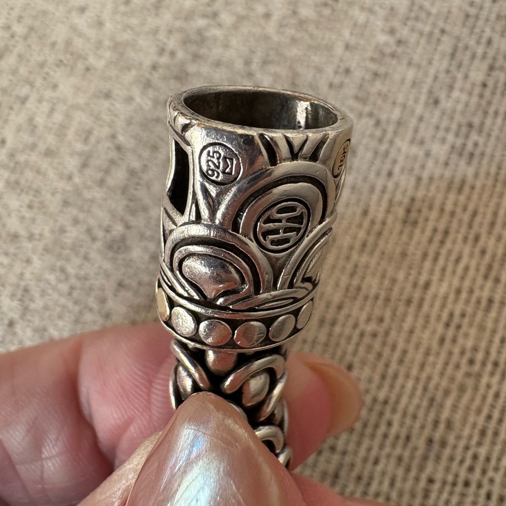 JOHN HARDY Intricate Silver and 18kt Gold Bracelet - Picture 14 of 15